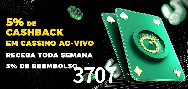 Promoções do cassino ao Vivo 3707